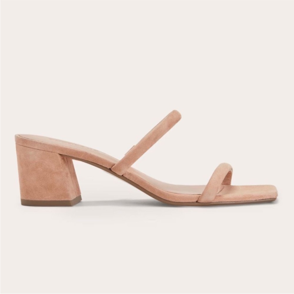 Everlane Shoes 11 Double Strap Sandals Tan Suede